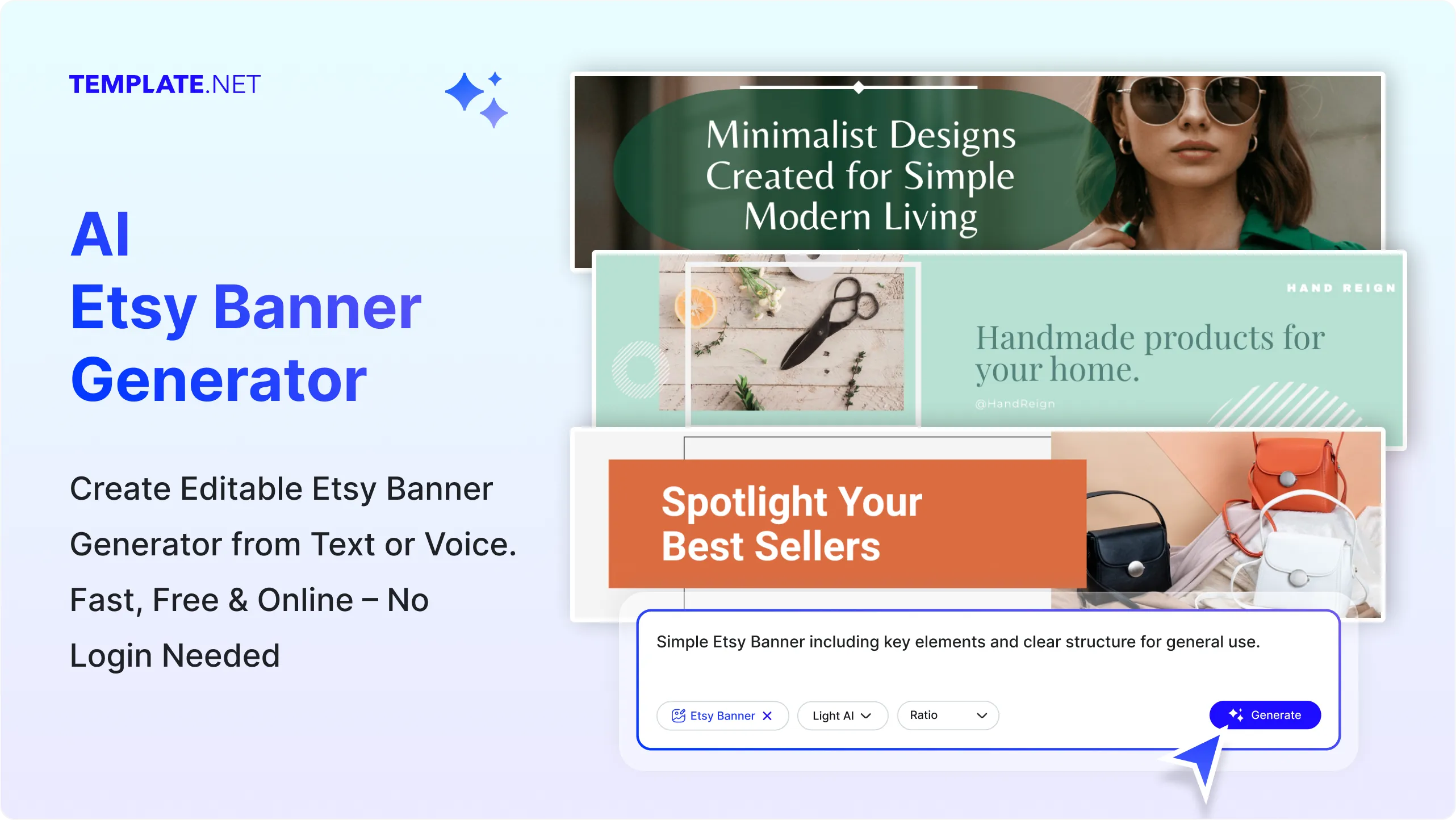 Free AI Etsy Banner Generator, Create Etsy Banner Images Online [ No Signup ]